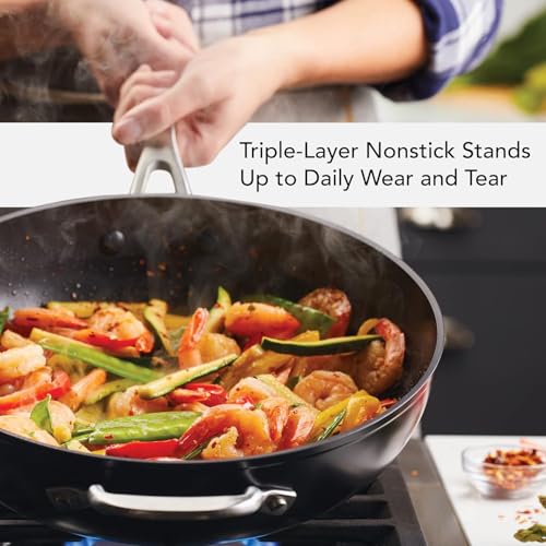 Hard Anodized Nonstick Stir Fry Pan