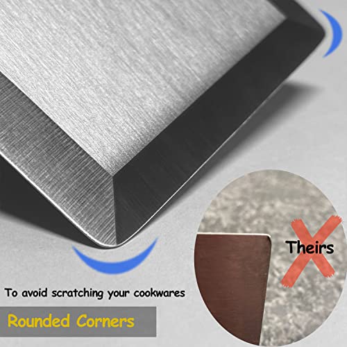 Professional Metal Spatula for Cast Iron Skillets and Flat Top Grills