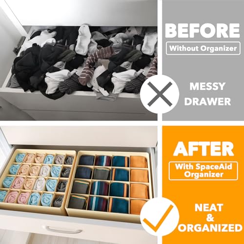 Sock Drawer Organizer Divider 3 Pack