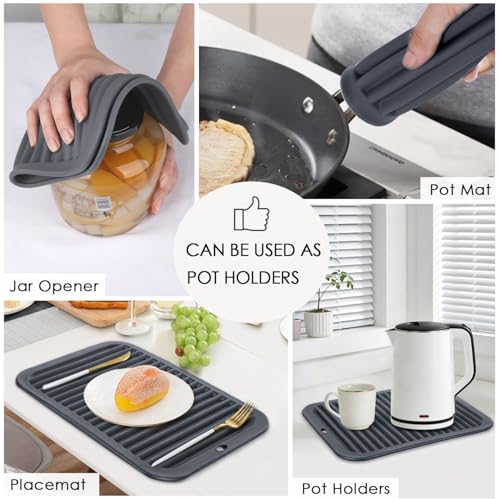 4 PCS Silicone Trivet for Hot Dishes (4 Count)