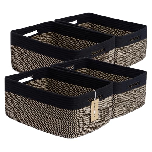 Large Storage Baskets for Organizing (4 Count)