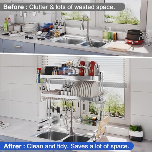 Over The Sink Dish Drying Rack