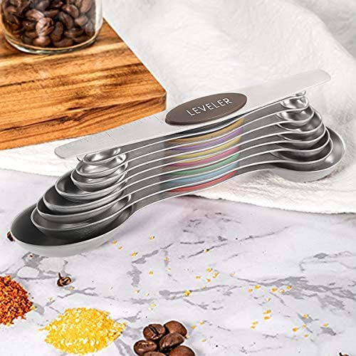 19 Pc Magnetic Measuring Cups and Spoons Set (19 Count)