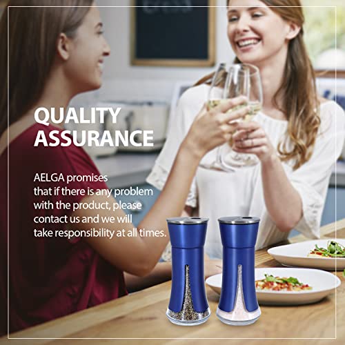 Blue Salt and Pepper Shakers by Aelga (2 Count)