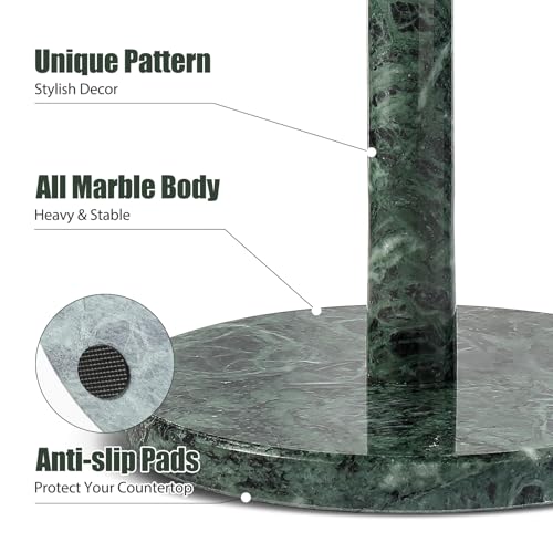 Italian Natural Marble Paper Towel Holder Countertop