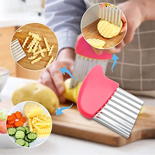 Stainless Steel Potato Crinkle Cutter Knife
