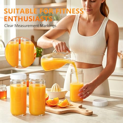 Glass Juice Bottles (10 Count)
