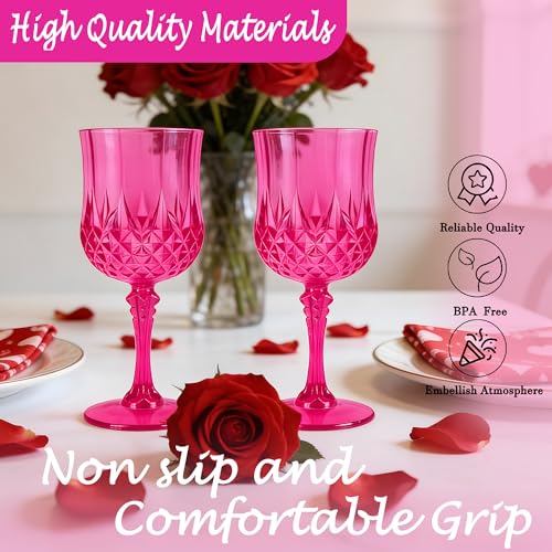 12Pack Plastic Wine Glasses (12 Count)