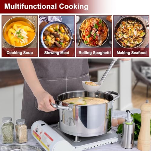 6 QT Stainless Steel Stock Pot