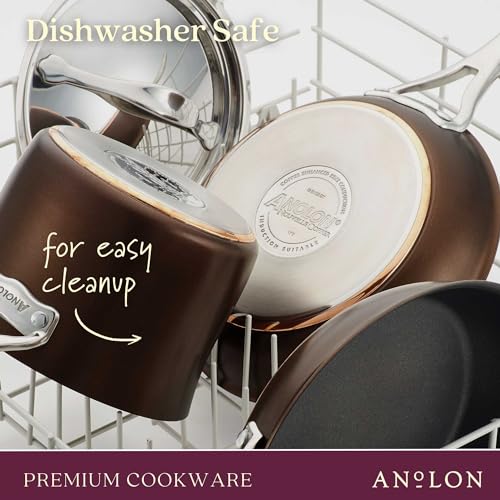 83852 Nouvelle Copper Hard Anodized Nonstick Cookware Set
