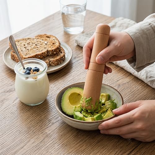 Wooden Muddler for Cocktails 6.8 inch
