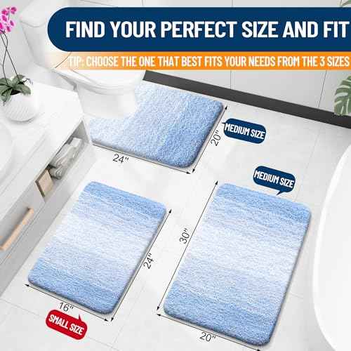 Large Bathroom Rugs 44x32
