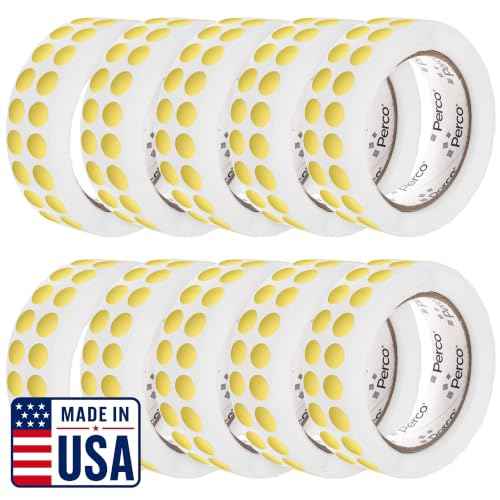 Metallic Gold Perforated Round Circle Dot Sticker 1 (10 Count)