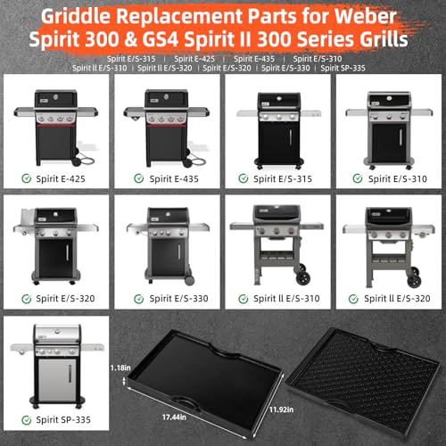 Grill Griddle for Weber Spirit 300 Series