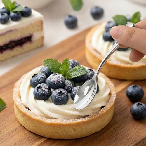 300 Pieces Plastic Silver Mini Spoons (300 Count)