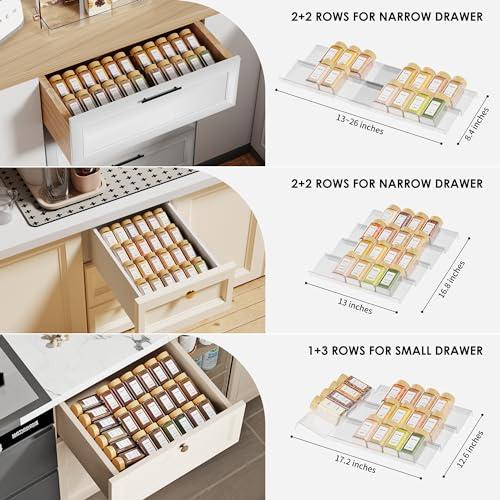 Spice Drawer Organizer (8 Count)