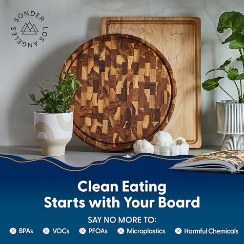 Vincent End Grain Teak Cutting Board