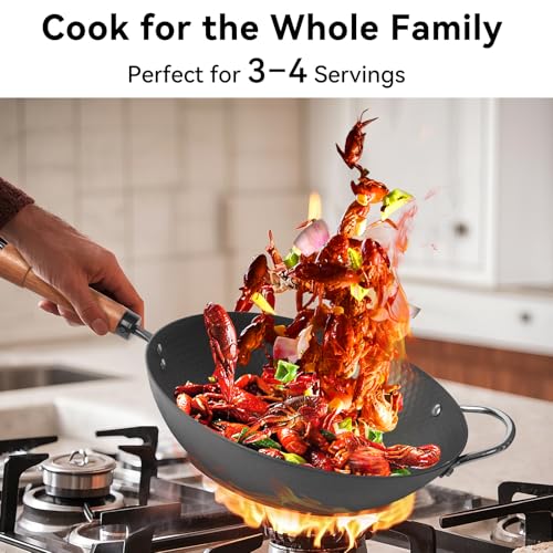Carbon Steel Wok with Lid