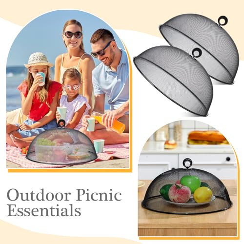 6 Pcs Metal Mesh Food Cover Outdoor Food Tents