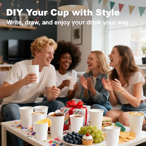 100 Count 8 oz Coffee Cups