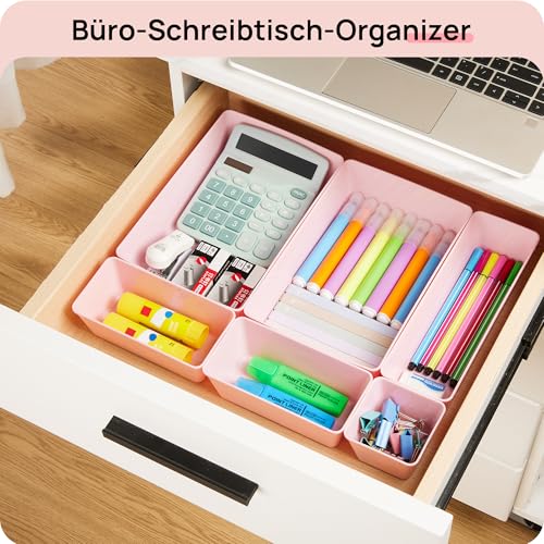 25 Pack Plastic Drawer Organizers with Non (25 Count)