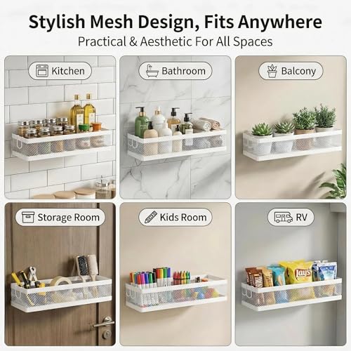 16.5 Inch Extra Long Slim Mesh Shower Caddy (2 Count)