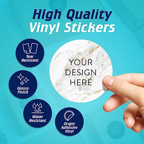 Custom Vinyl Stickers Your Image (100 Count)