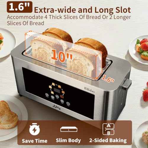 4 Slice Toaster with Touchscreen