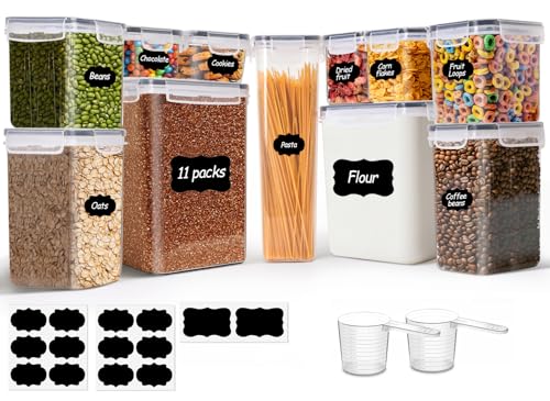 Airtight Food Storage Containers with Lids 7size 11Pack (11 Count)