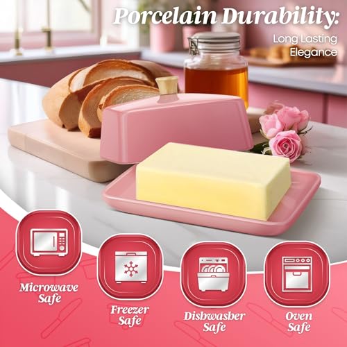 Extra Large Ceramic Butter Dish with Lid