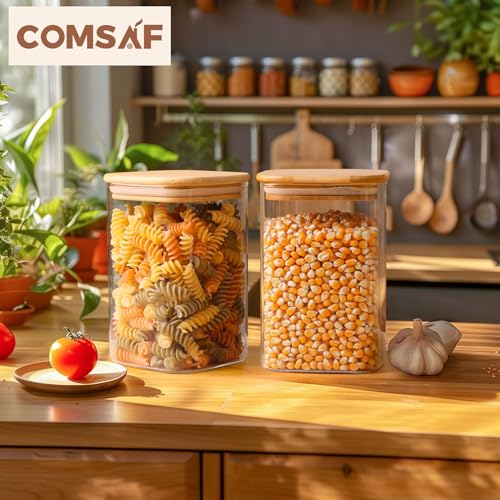 Glass Storage Containers with Lids 1.2 Qt (6 Count)