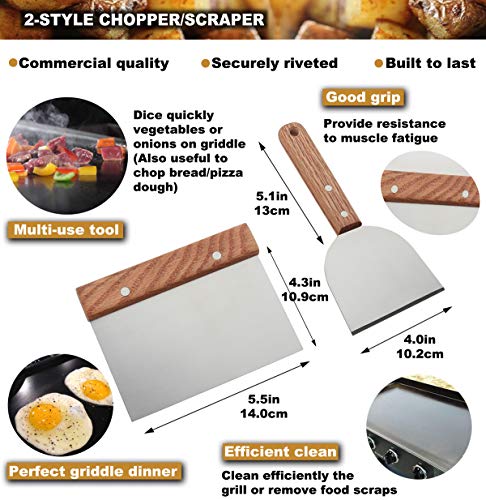 8pcs Professional Griddle Accessories Kit