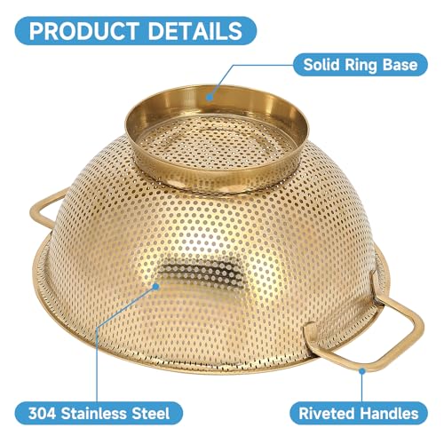 2PCS Gold Strainer for Kitchen