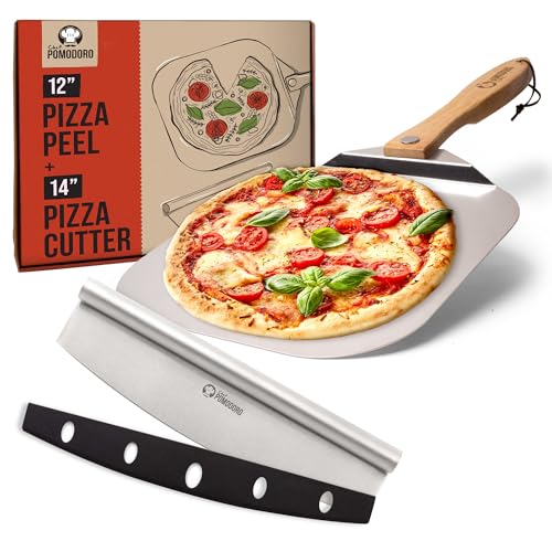 Pizza Peel and Cutter Set