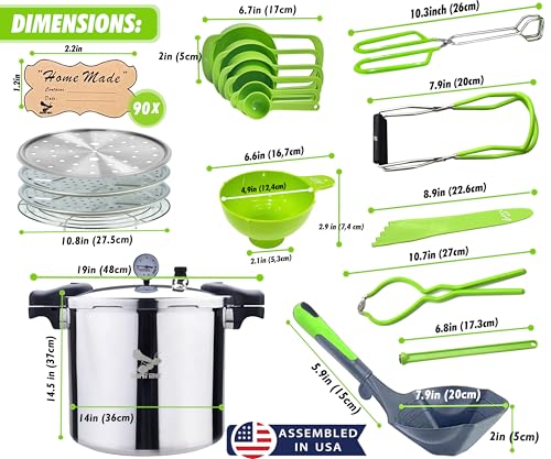 23 Qt Canning Pot with Canning Supplies Starter Kit