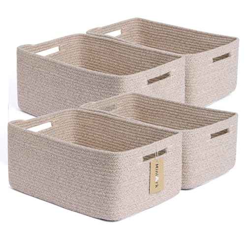 Large Storage Baskets for Organizing (4 Count)