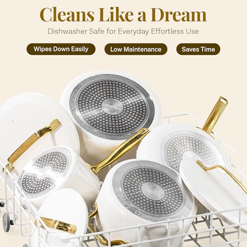 Modern 11 Pc Ceramic Cookware Set