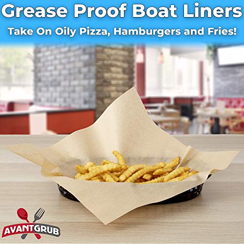 Eco Friendly Grease Proof 12" x 12" Deli Wrap 2000 Pk. Best Kraft Food Wrapping Paper Sheets for Picnic