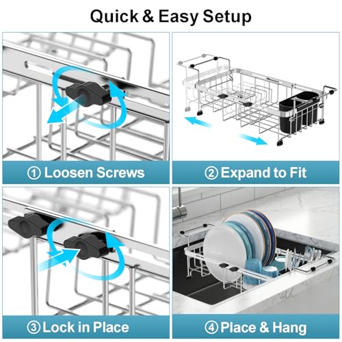 Small Over the Sink Dish Drying Rack