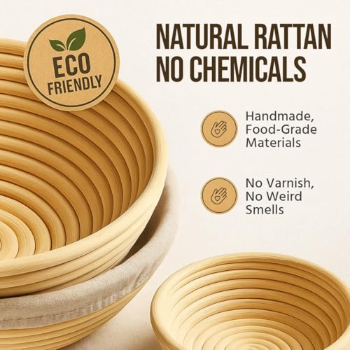 Banneton Bread Proofing Basket Set (2 Count)