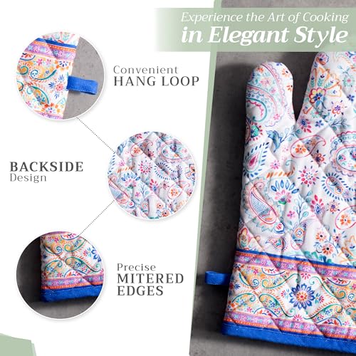 100% Cotton Oven Mitt & Pot Holder Set (2 Count)