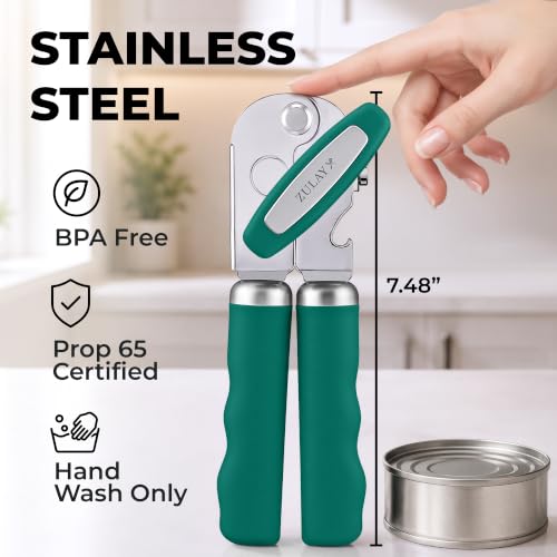 Stainless Steel Swing Open Manual Can Opener Comfortable Grip