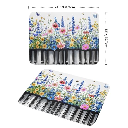 Wild Flowers Kitchen Drying Mat