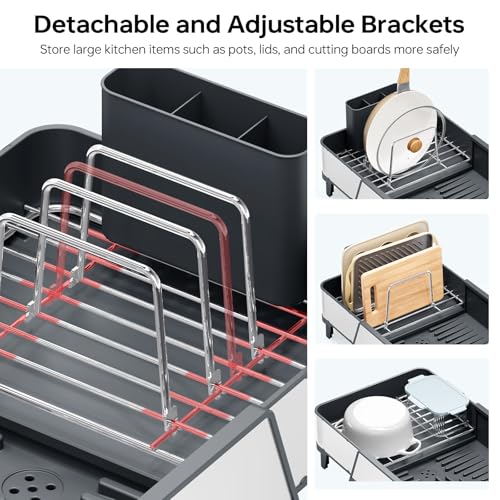 Expandable Dish Drying Rack for Kitchen Counter