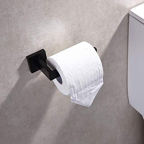 Toilet Paper Holder Matte Black (2 Count)