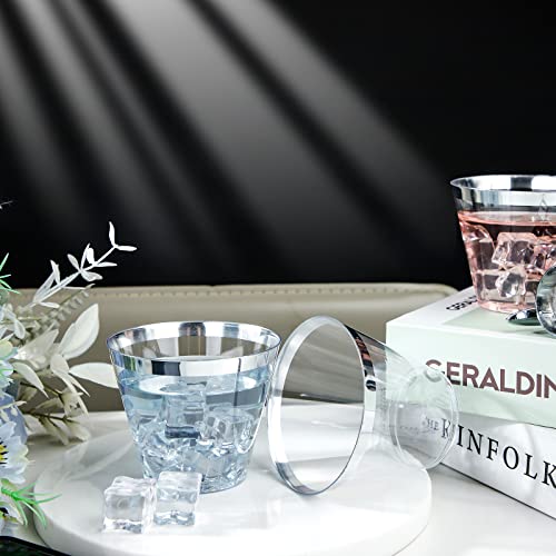200PCS Silver Plastic Cups