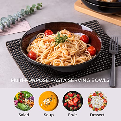 9.0" Ceramic Pasta Bowls Set of 6 (4 Count)