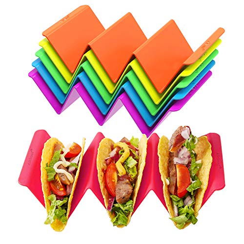 Colorful Taco Holder Stands Set of 6 (6 Count)