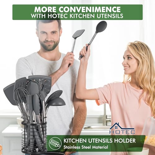 446°F Heat Resistant Silicone Kitchen Utensils (14 Count)