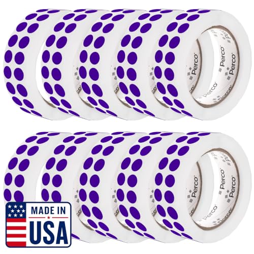 Purple Perforated Round Circle Dot Sticker 1 (80 Count)
